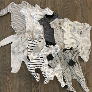 Newborn Baby Boy Onesies and PJs